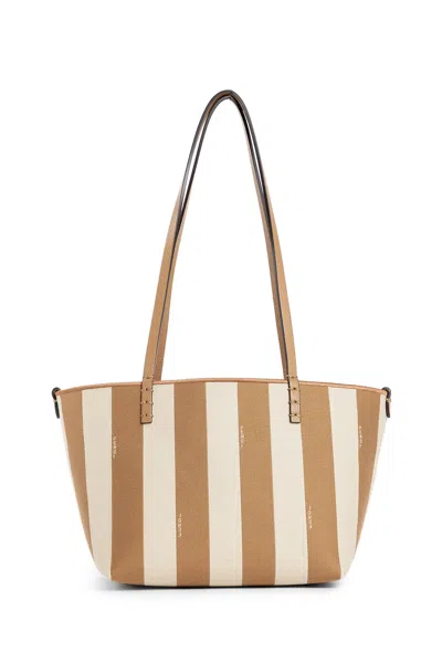 Shop Fendi Woman Beige Tote Bags