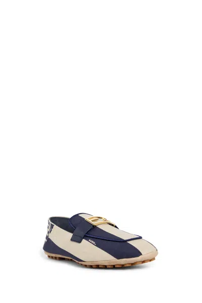 Shop Fendi Woman Blue Flats