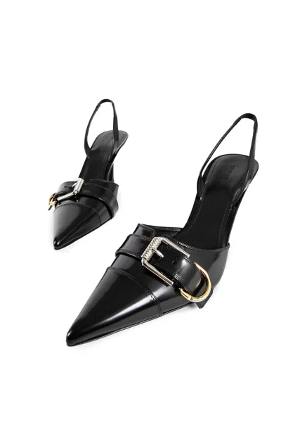 Givenchy Voyou 45 Leather Slingback Pumps In Black