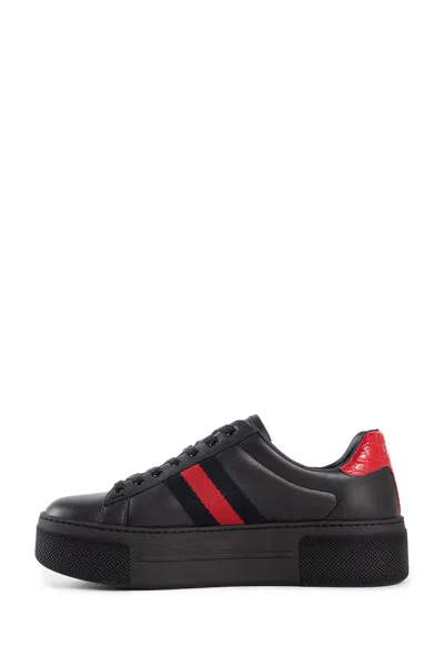 Shop Gucci Woman Black Sneakers