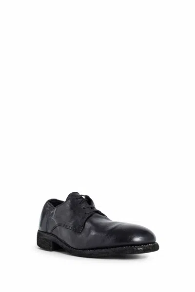 Guidi Woman Black Lace-ups In Black