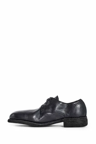 Guidi Woman Black Lace-ups In Black