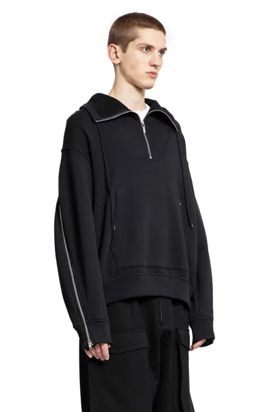 Shop Helmut Lang Man Black Sweatshirts