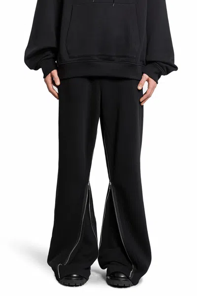 Helmut Lang Men's Gusset Cotton Sweatpants In Black