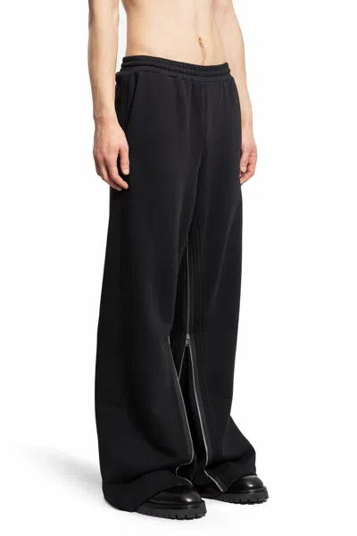 Helmut Lang Men's Gusset Cotton Sweatpants In Black