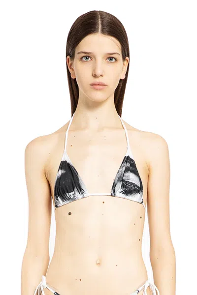 Shop Jean Paul Gaultier Woman Black&white Swimwear