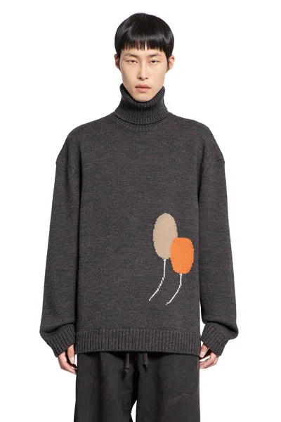 Jordanluca Man Brown Knitwear In Brown