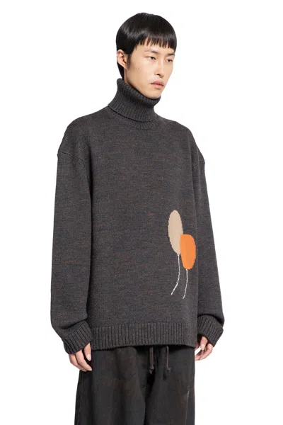 Jordanluca Man Brown Knitwear In Brown