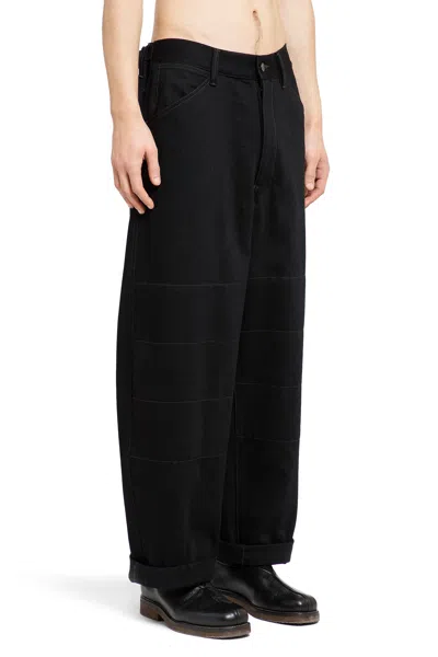 Shop Lemaire Man Black Trousers