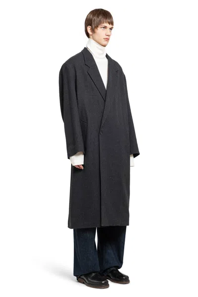 Shop Lemaire Man Grey Coats