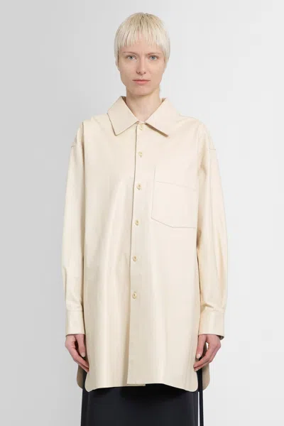 Shop Lemaire Woman Off-white Shirts