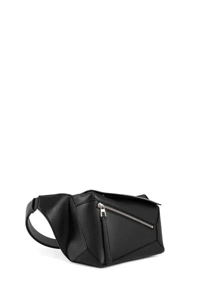 Loewe Small Puzzle Belt Bag In Black