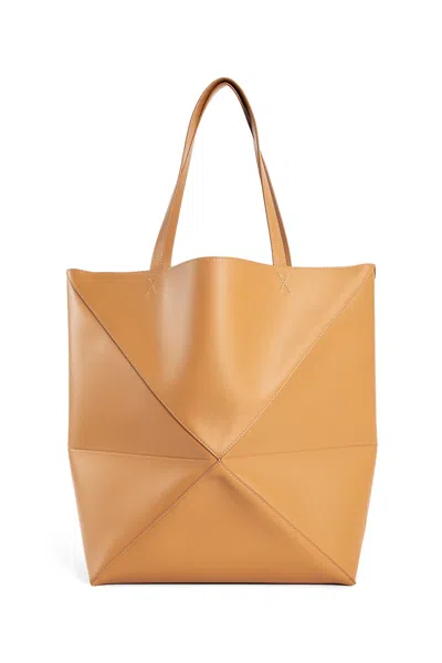 Shop Loewe Man Beige Tote Bags