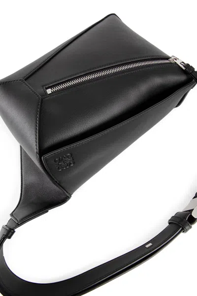 Loewe Small Puzzle Belt Bag In Black