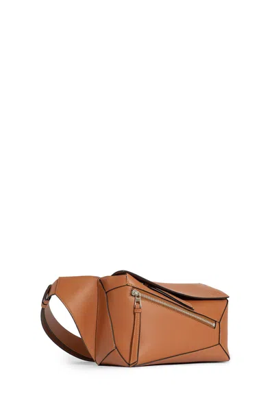 Loewe Small Puzzle Bumbag In Brown