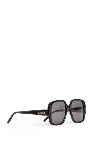 Loewe Thin Square Sunglasses In Black