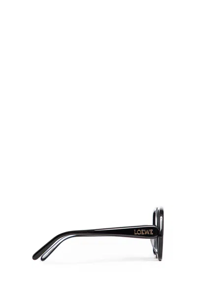 Loewe Thin Square Sunglasses In Black