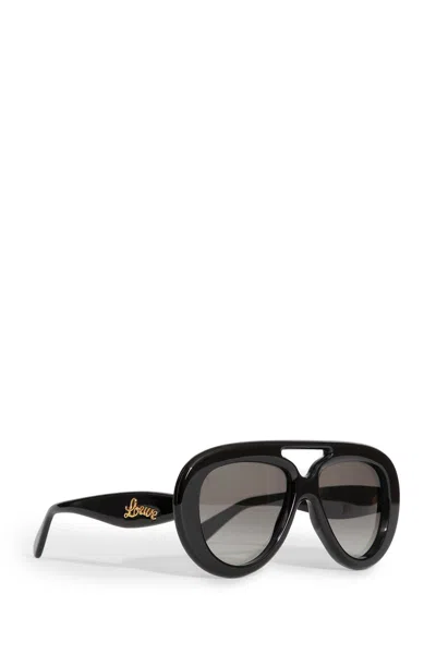 Shop Loewe Unisex Black Eyewear