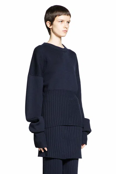 Shop Loewe Woman Blue Knitwear