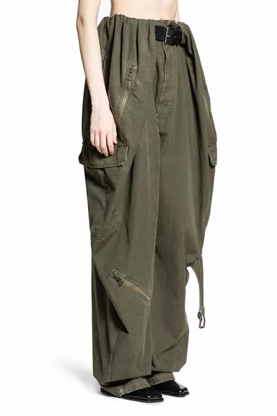 Shop Loewe Woman Green Trousers