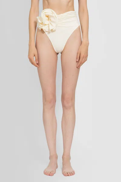 Shop Magda Butrym Woman Off-white Swimwear