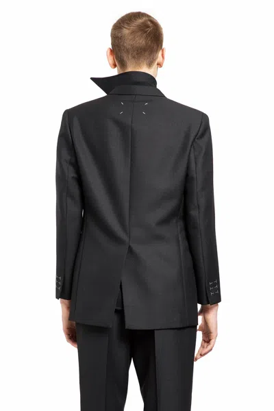 Shop Maison Margiela Man Black Blazers