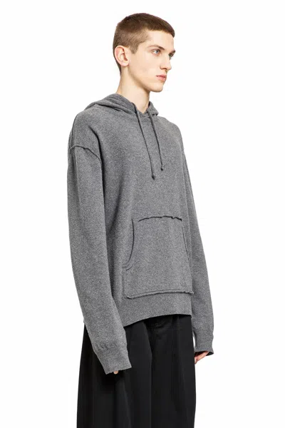 Shop Maison Margiela Man Grey Knitwear