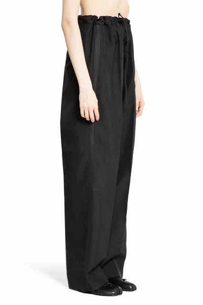 Shop Maison Margiela Woman Black Trousers