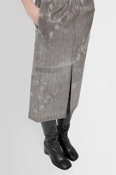 Shop Maison Margiela Woman Grey Skirts