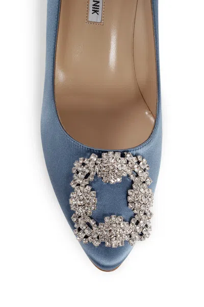 Shop Manolo Blahnik Woman Blue Pumps