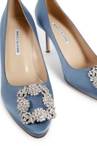 Shop Manolo Blahnik Woman Blue Pumps