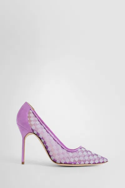 Shop Manolo Blahnik Woman Purple Pumps