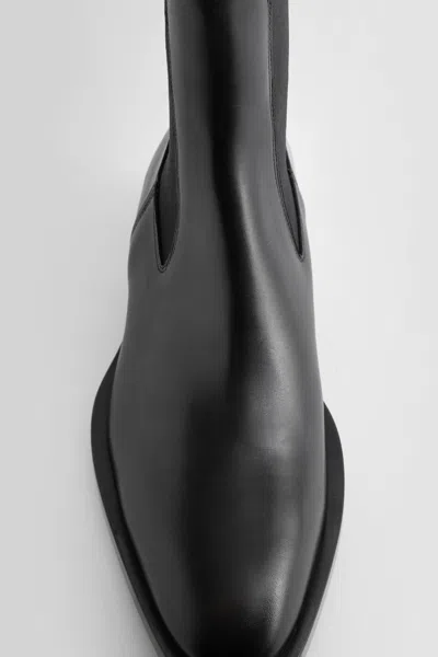 Mattia Capezzani Gaucho Leather Texan Boots In Black