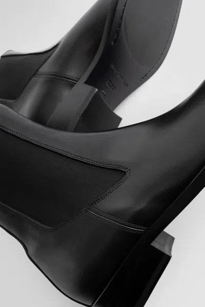 Mattia Capezzani Gaucho Leather Texan Boots In Black