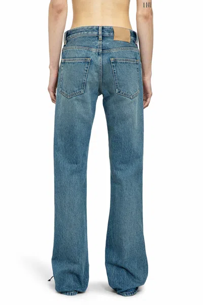 Shop Mm6 Maison Margiela Woman Blue Jeans