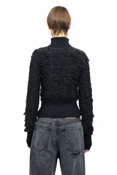 Shop Mm6 Maison Margiela Woman Grey Knitwear