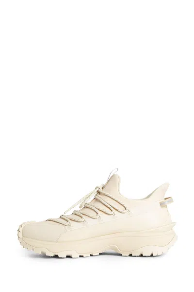 Shop Moncler Man Beige Sneakers