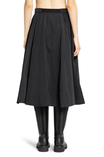 Shop Moncler Woman Black Skirts