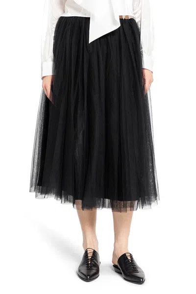 Shop Noir Kei Ninomiya Woman Black Skirts