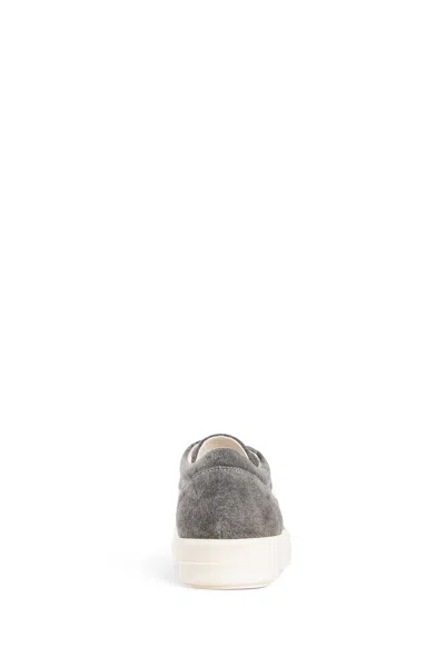 Shop Rick Owens Drkshdw Man Grey Sneakers