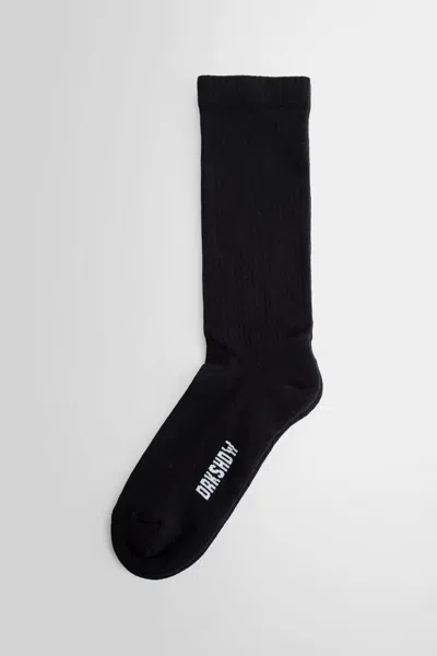 Shop Rick Owens Drkshdw Unisex Black Socks