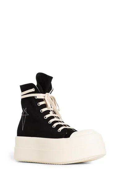 Rick Owens Drkshdw Black Porterville Double Bumper Sneaks Sneakers In Black
