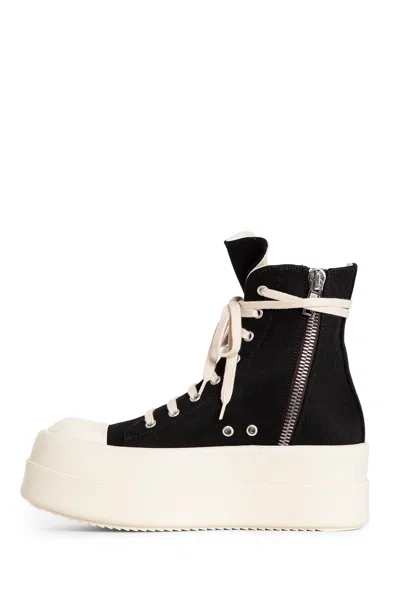 Rick Owens Drkshdw Black Porterville Double Bumper Sneaks Sneakers In Black