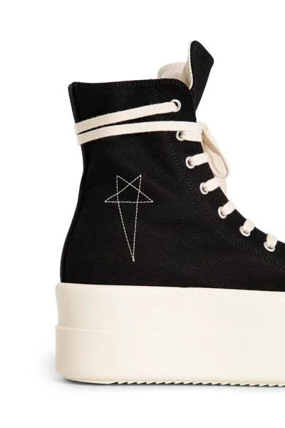 Rick Owens Drkshdw Black Porterville Double Bumper Sneaks Sneakers In Black