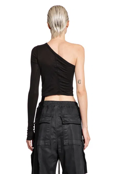 Shop Rick Owens Drkshdw Woman Black Tops