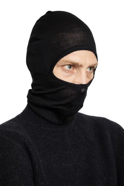 Rick Owens Man Black Hats In Black