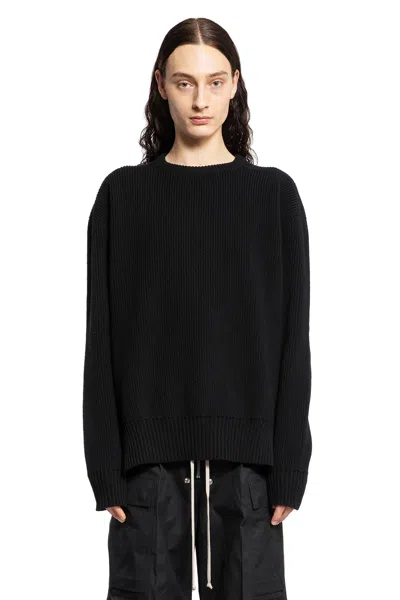 Shop Rick Owens Man Black Knitwear