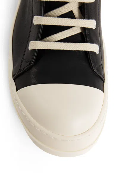 Shop Rick Owens Man Black Sneakers