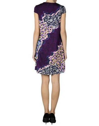 Shop Peter Pilotto Short Dress In Mauve