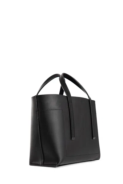 Rick Owens Black Mini Shopper Tote In Black